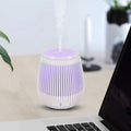 Vase shaped ultrasonic aroma diffuser and colorful humidifier lamp in classic white and black finishes