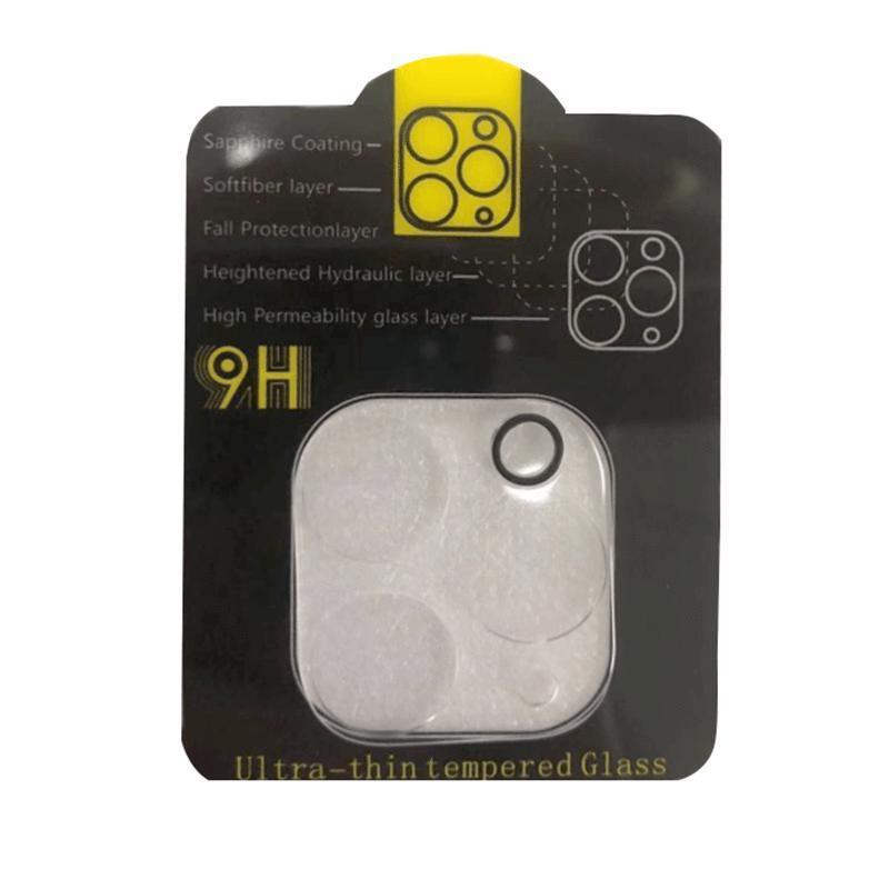 Transparent tempered glass smartphone camera lens protector showing clear anti-scratch defense design — view 2