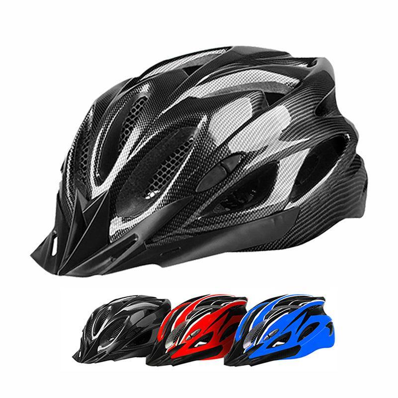 Lightweight aerodynamic bicycle helmet with ventilation holes and adjustable chin strap for safe cycling — view 2