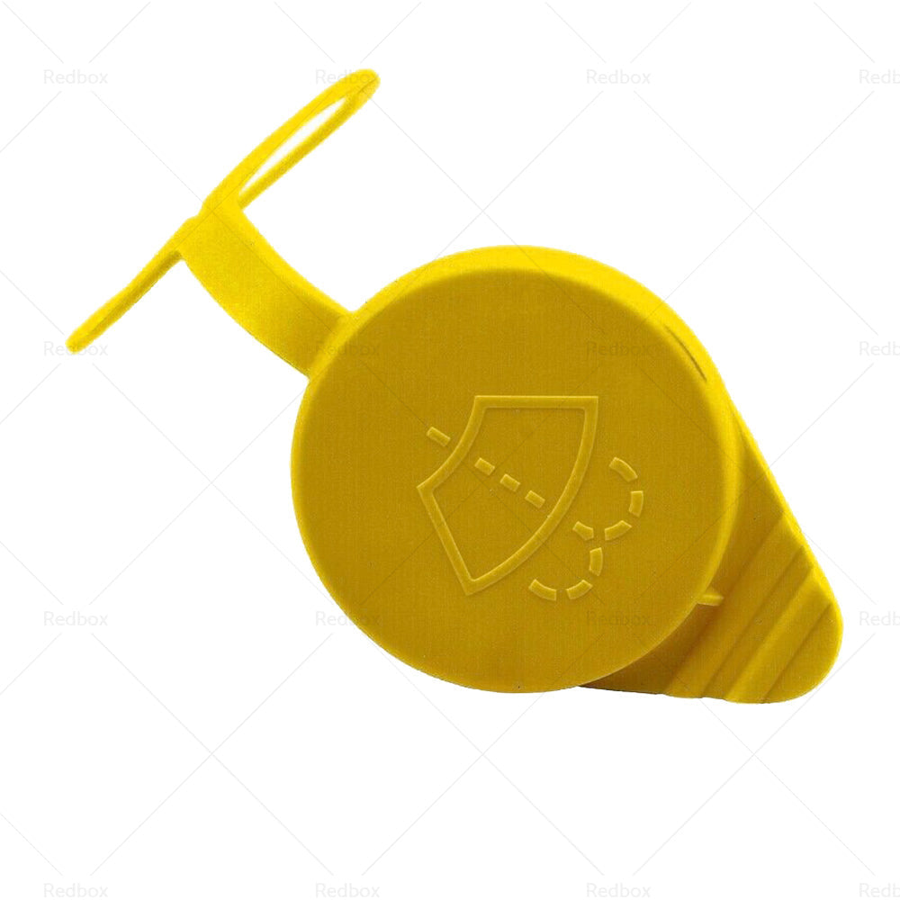 Black plastic windscreen washer bottle cap lid for car fluid reservoir replacement — view 2