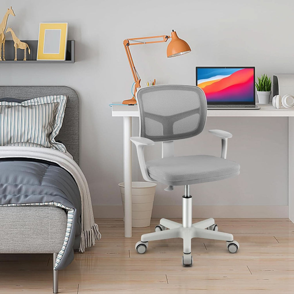 Ergonomic kids swivel desk chair with breathable mesh back and adjustable height — view 2