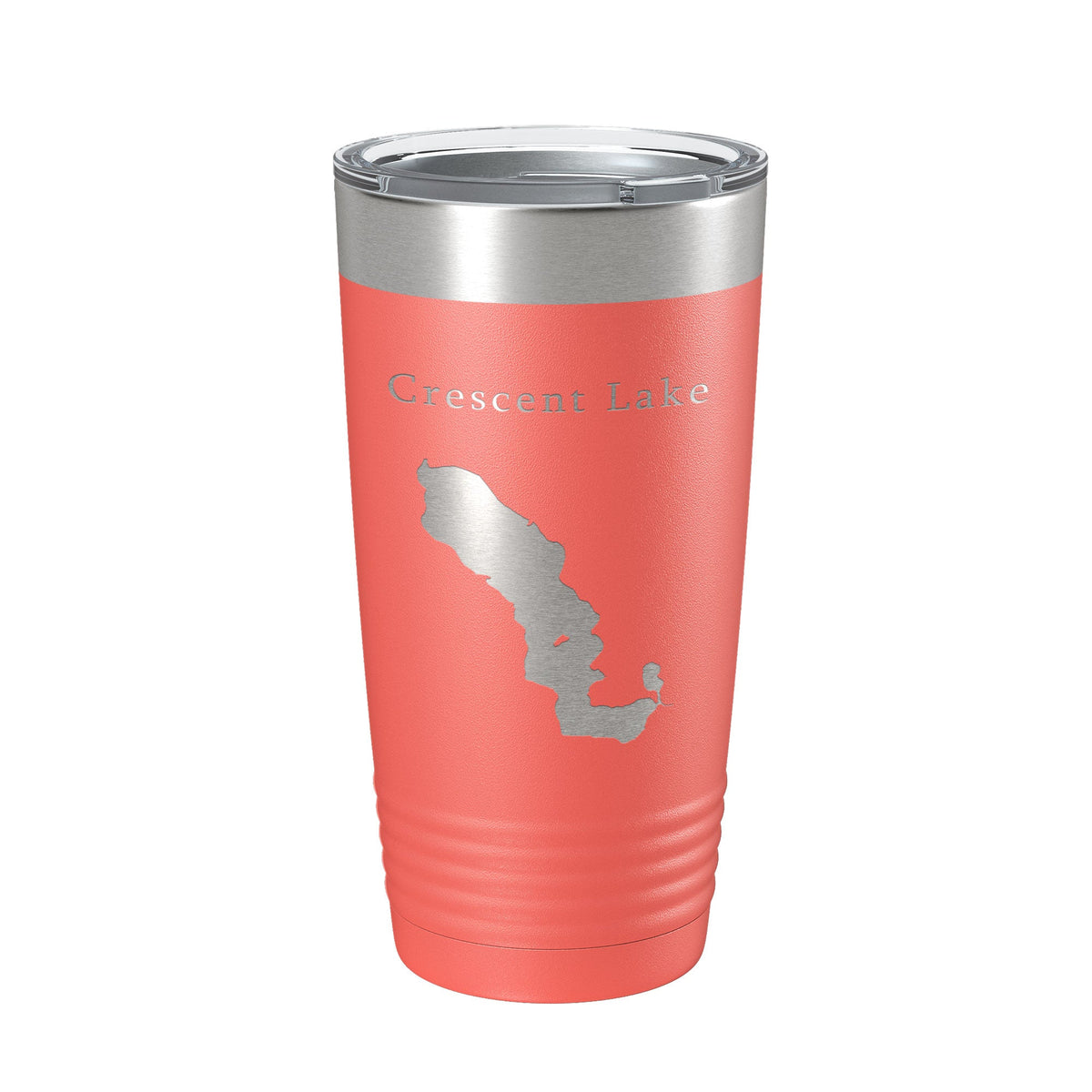 Crescent Lake Map Tumbler Travel Mug Insulated Laser Engraved Coffee Cup Florida 20 oz-20