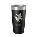 Los Vaqueros Reservoir Tumbler Lake Map Travel Mug Insulated Laser Engraved Coffee Cup California 20 oz-5