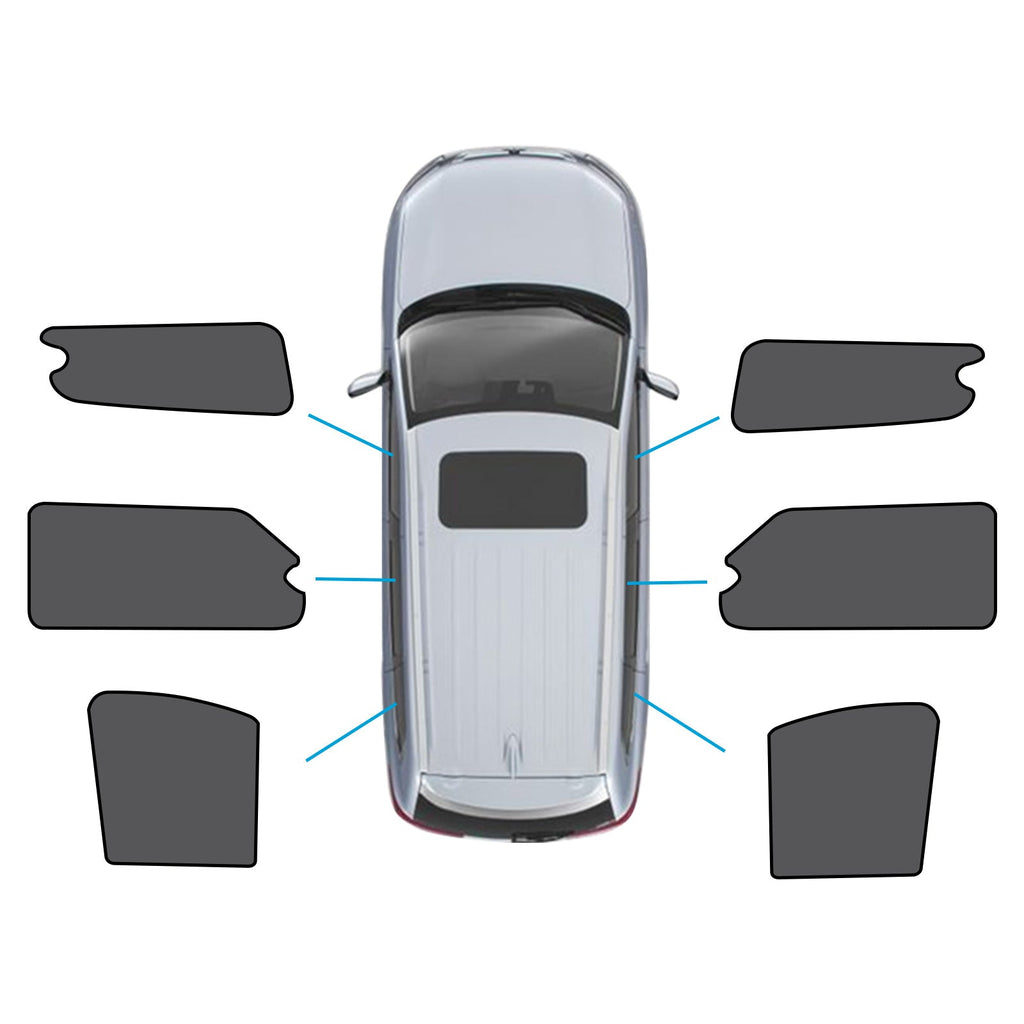 Black magnetic car window shade installed on an LDV G10 vehicle window for UV protection — view 5