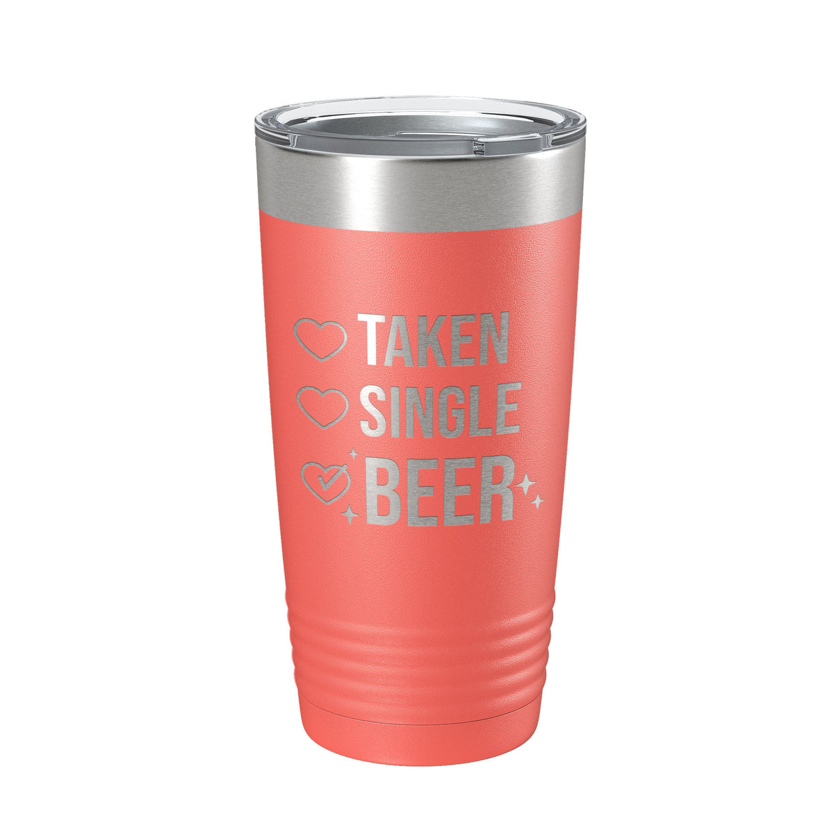 Valentine's Day Funny Tumbler Checklist Galentine's Gift Travel Mug Taken Single Beer Insulated Laser Engraved Coffee Cup 20 oz-20