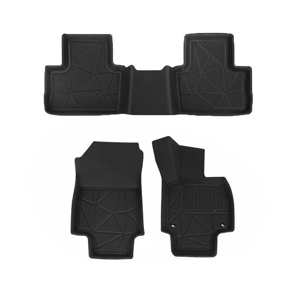 Black custom fit TPR rubber floor mats for Toyota RAV4 interior protection — view 3