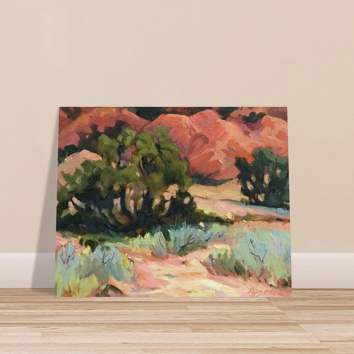 ‘Mesa at Ghost Ranch’ Southwestern Landscape | 16x20 Museum Quality Matte Poster | Original Artwork by American Artist Barbara Cleary-3