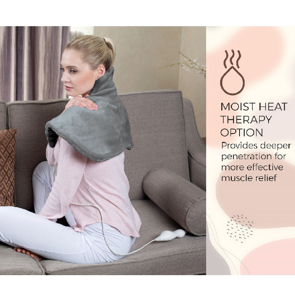 Electric Neck & Shoulder Heating Pad-2