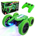 Force1 Tornado Extreme remote control car in green with rugged off-road rubber tires and bright LEDs