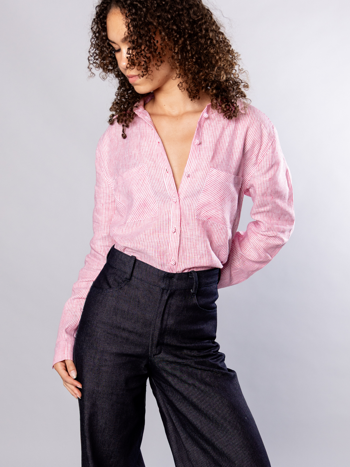 Smart Denim Trouser Organic Cotton - Katharina | No More Nobody-4