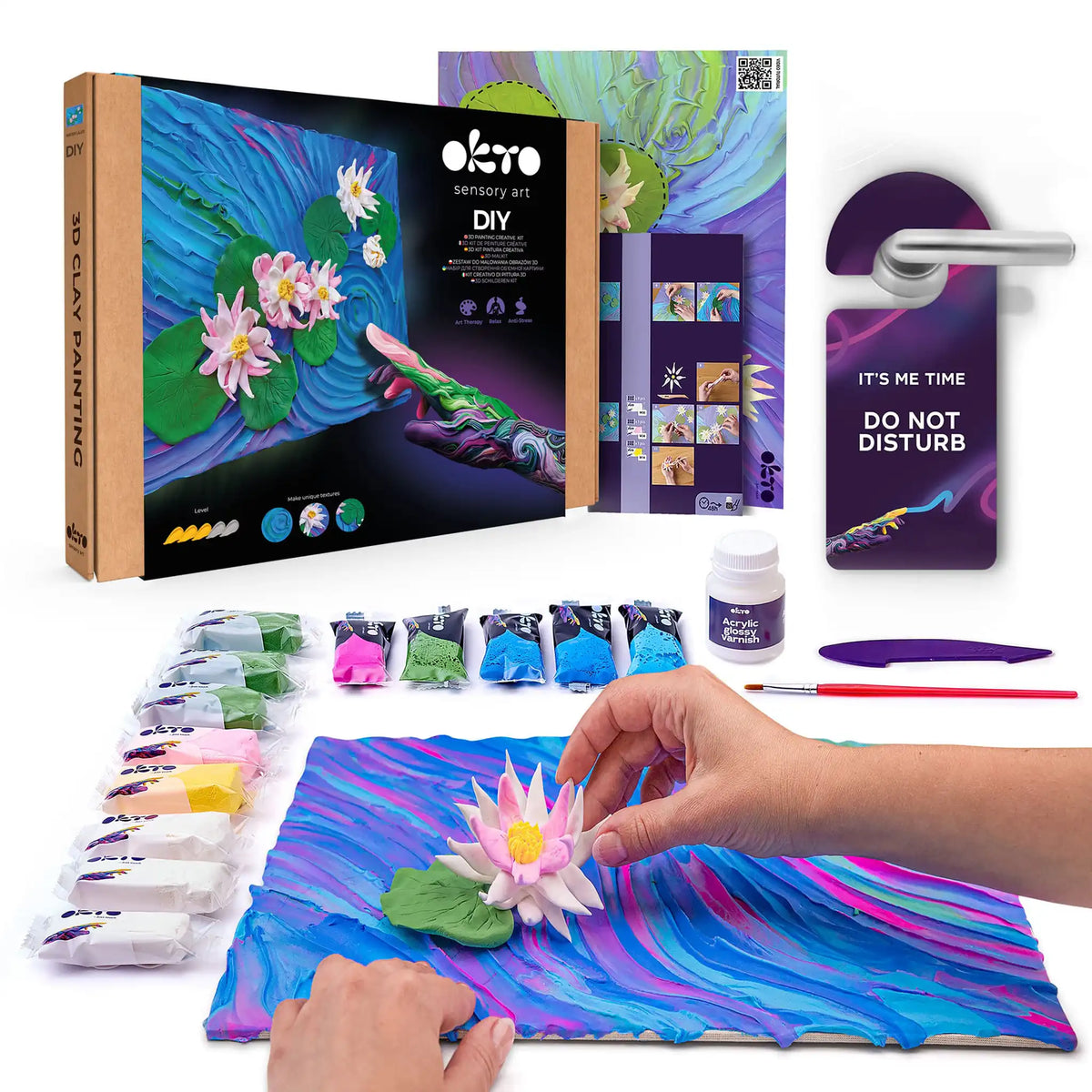 3D PICTURES Famous Masterpieces DIY set ”Water lilies”-0
