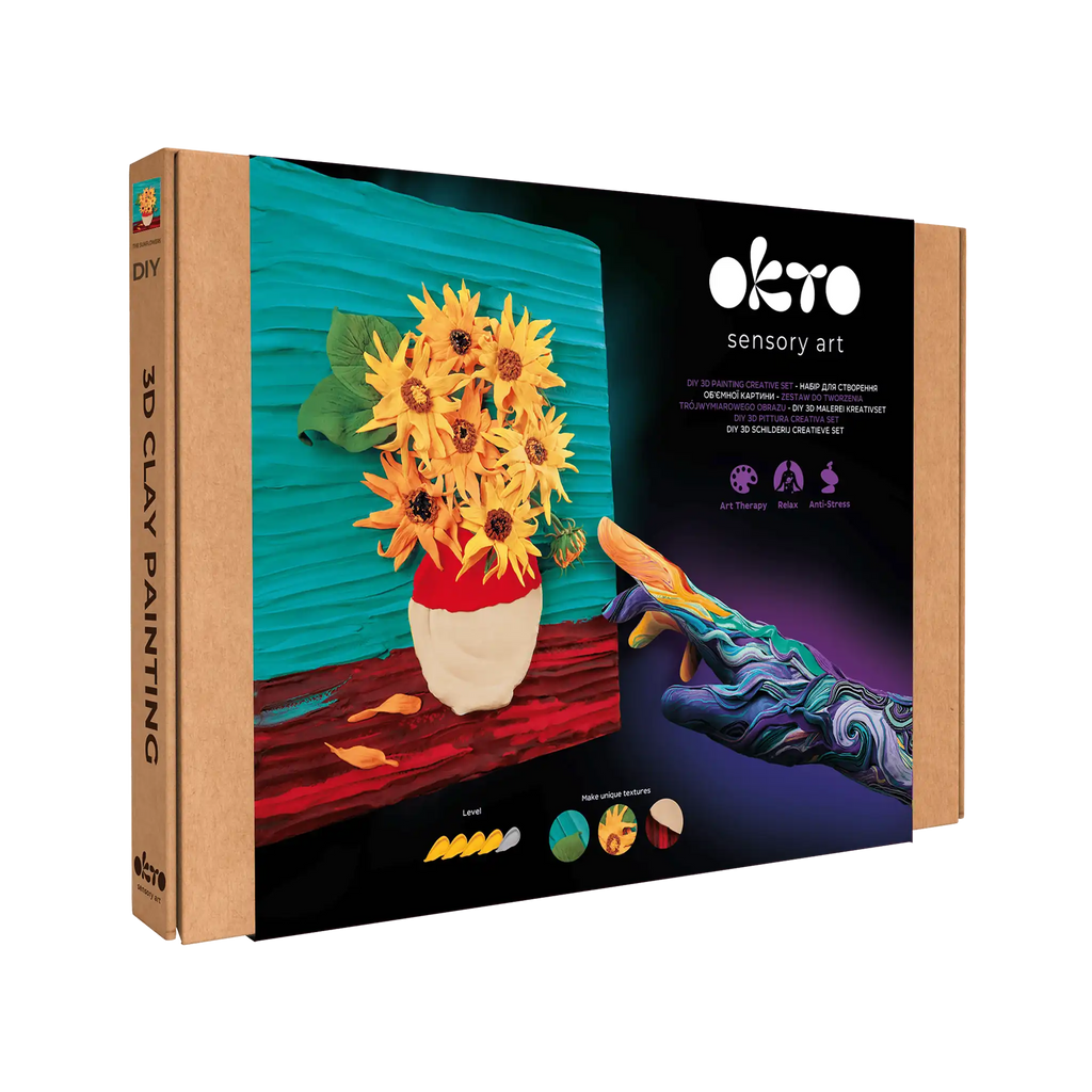 3D PICTURES Famous Masterpieces DIY set ”Sunflowers”-1