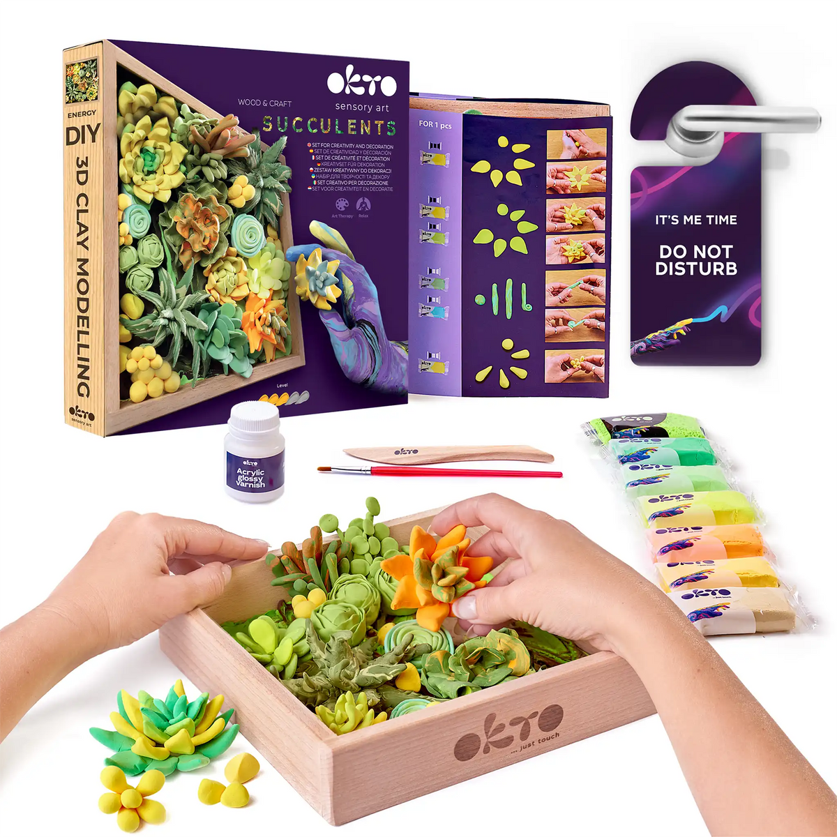 set Wood&Craft DIY "Succulents" ENERGY-0