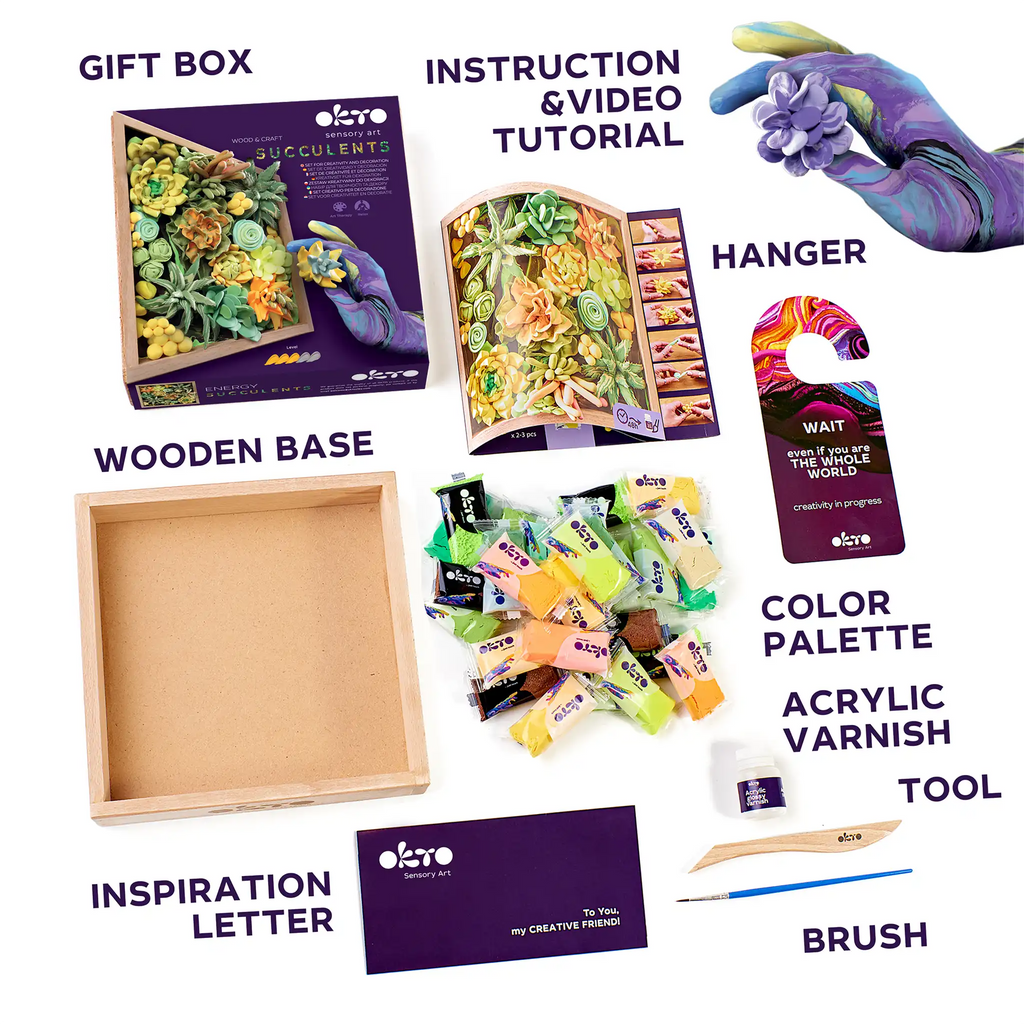 set Wood&Craft DIY "Succulents" ENERGY-2