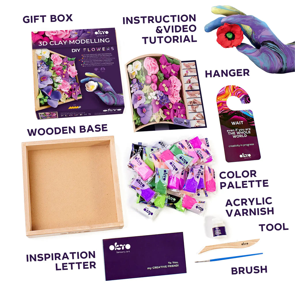 set Wood&Craft DIY "Flowers" INSPIRATION-2