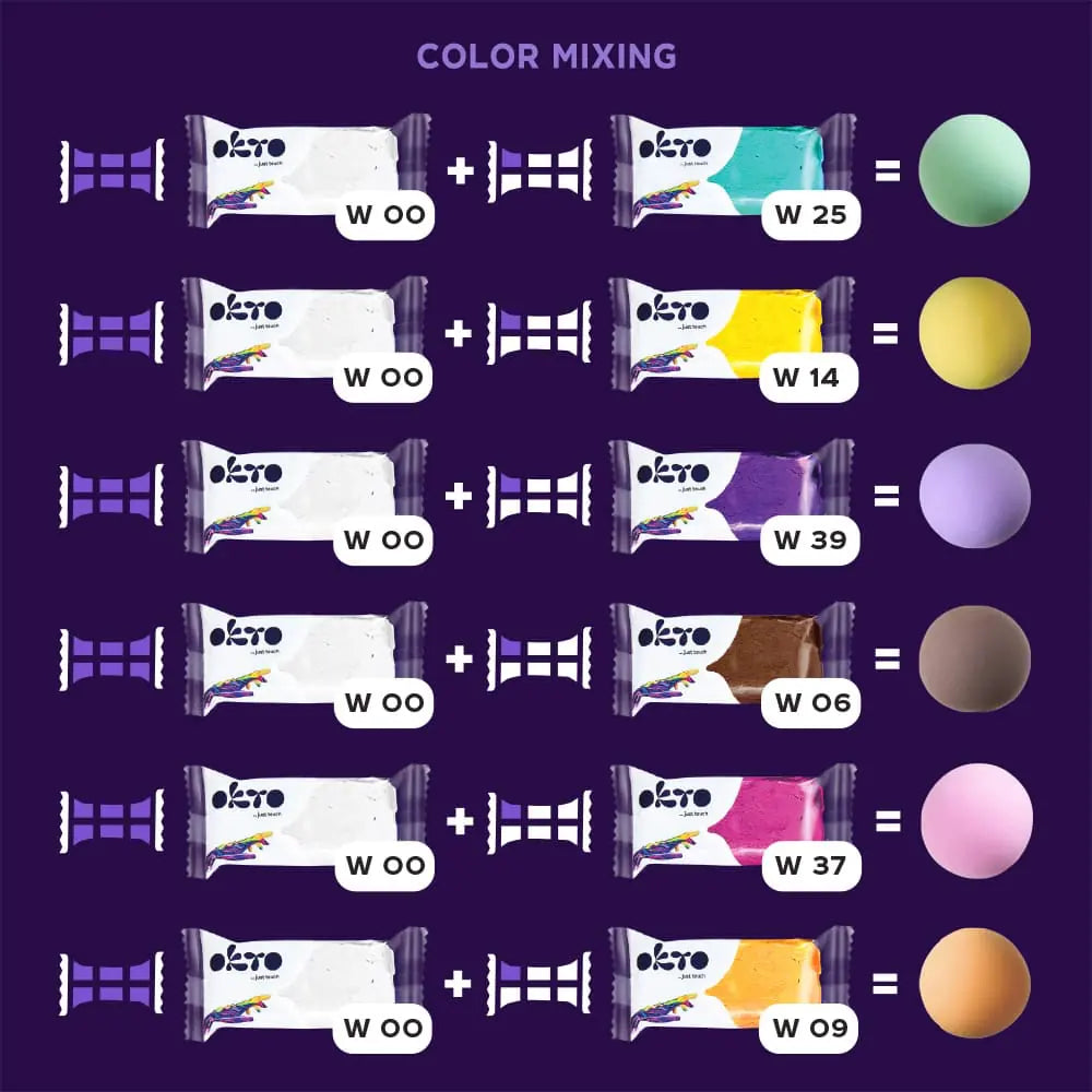 COLOURS L. Air clay compound WHITE-3