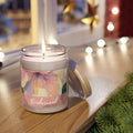 'Bridesmaid' 9oz Eco-Friendly Soy Wax Candle Jar I Bridal Collection with 'Hibiscus' Artwork by American Artist Barbara Cleary-0