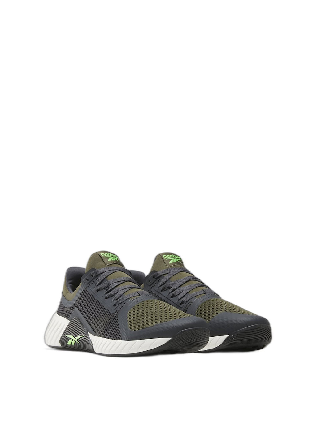 Reebok men's Flip Charge training shoes in colorblock synthetic and nylon with thick rubber outsole — view 12