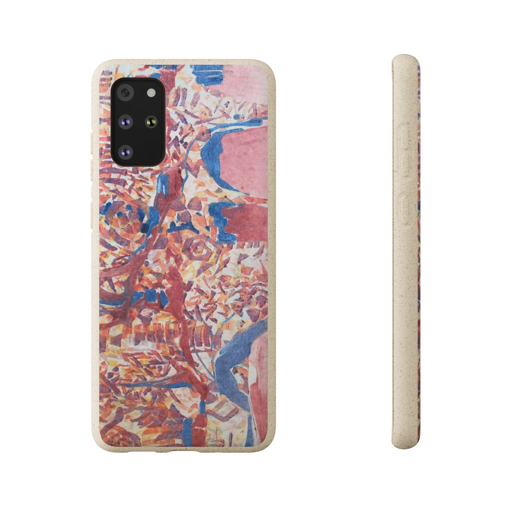 Biodegradable Phone Case with 'Abstract Fusion' Abstract Original Artwork by Barbara Cleary-4