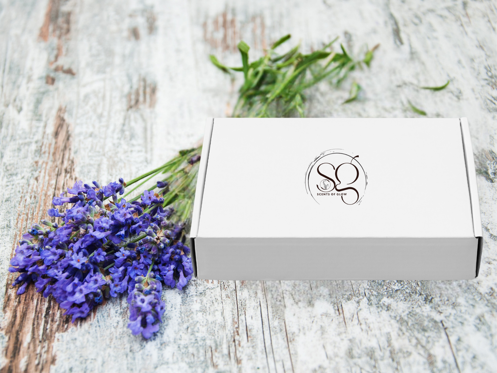 Lavender serenity aromatherapy gift box with room spray, handmade wax melts, and elegant reed diffuser — view 4