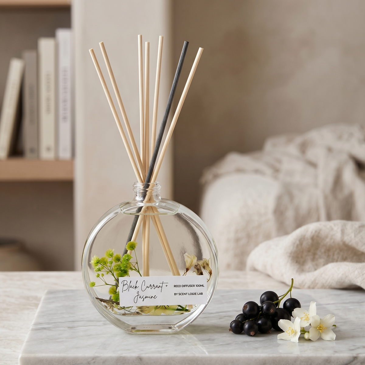Botanical Reed Diffuser – 100ml Handmade Home Fragrance | 23 Scents-0