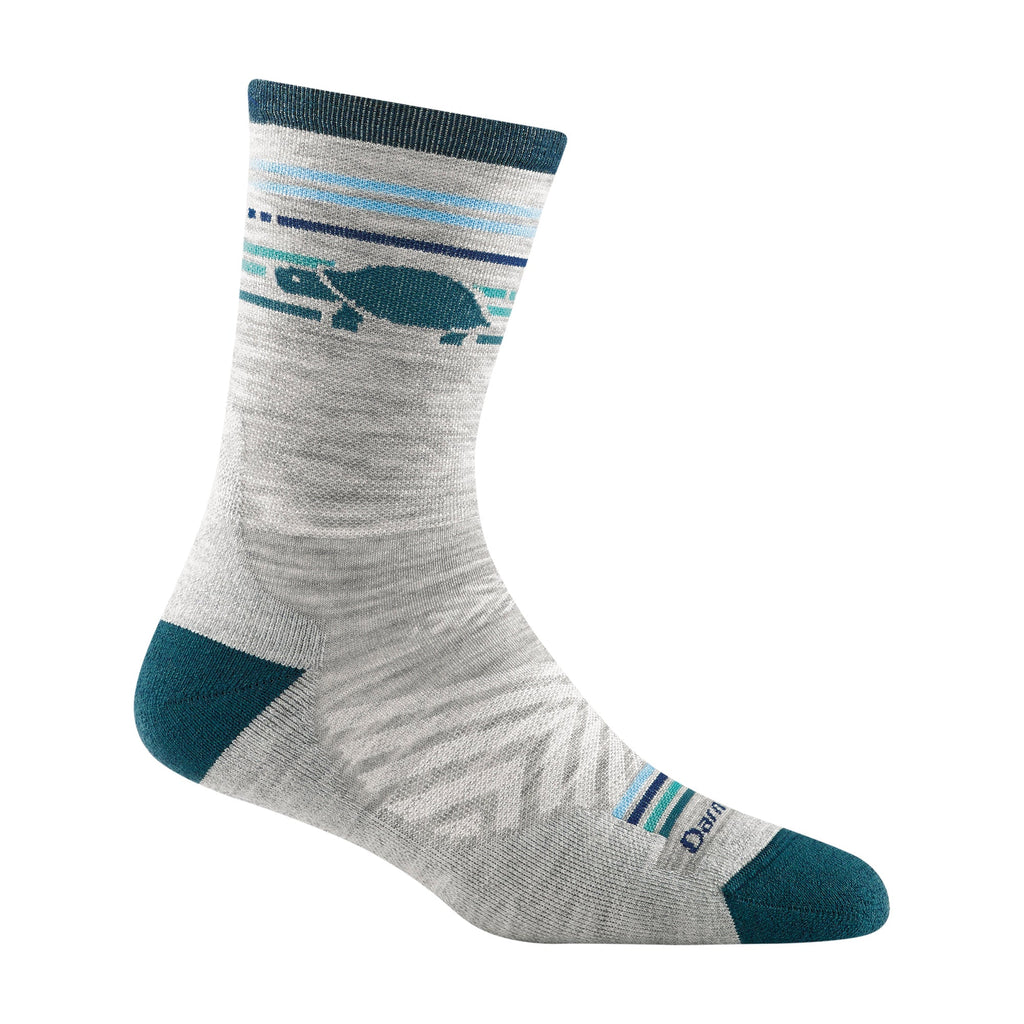 Women's micro crew ultra-lightweight running socks in a breathable merino wool blend — view 2
