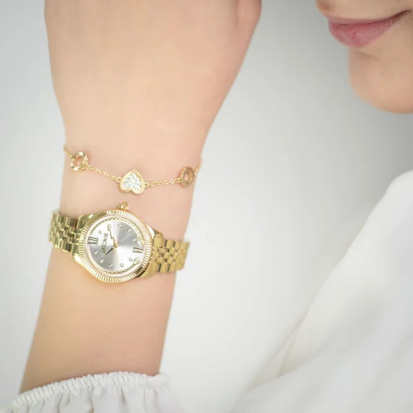 Just Cavalli Women's Gold Alloy Steel Watch, Silver Dial | Jc1l315m0055-4