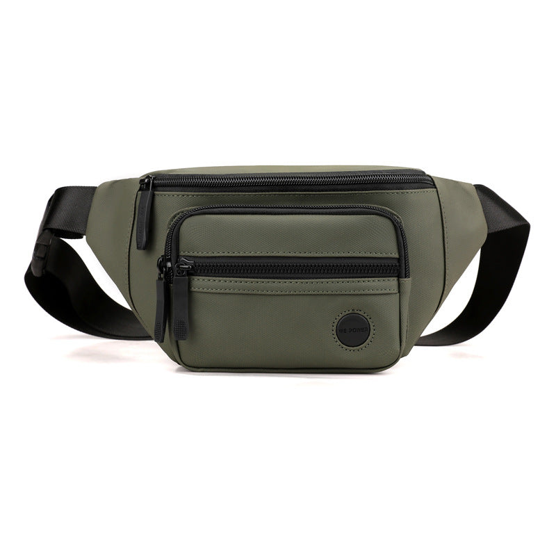Waterproof men's waist bag in casual crossbody chest pack style for outdoor sports and travel — view 2