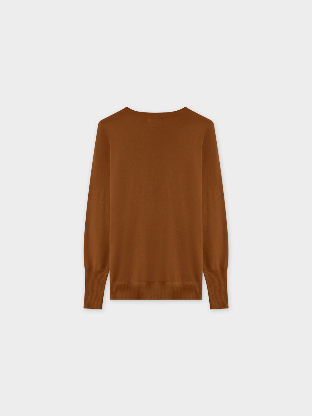 Basic Crew Sweater LS-Brown-1