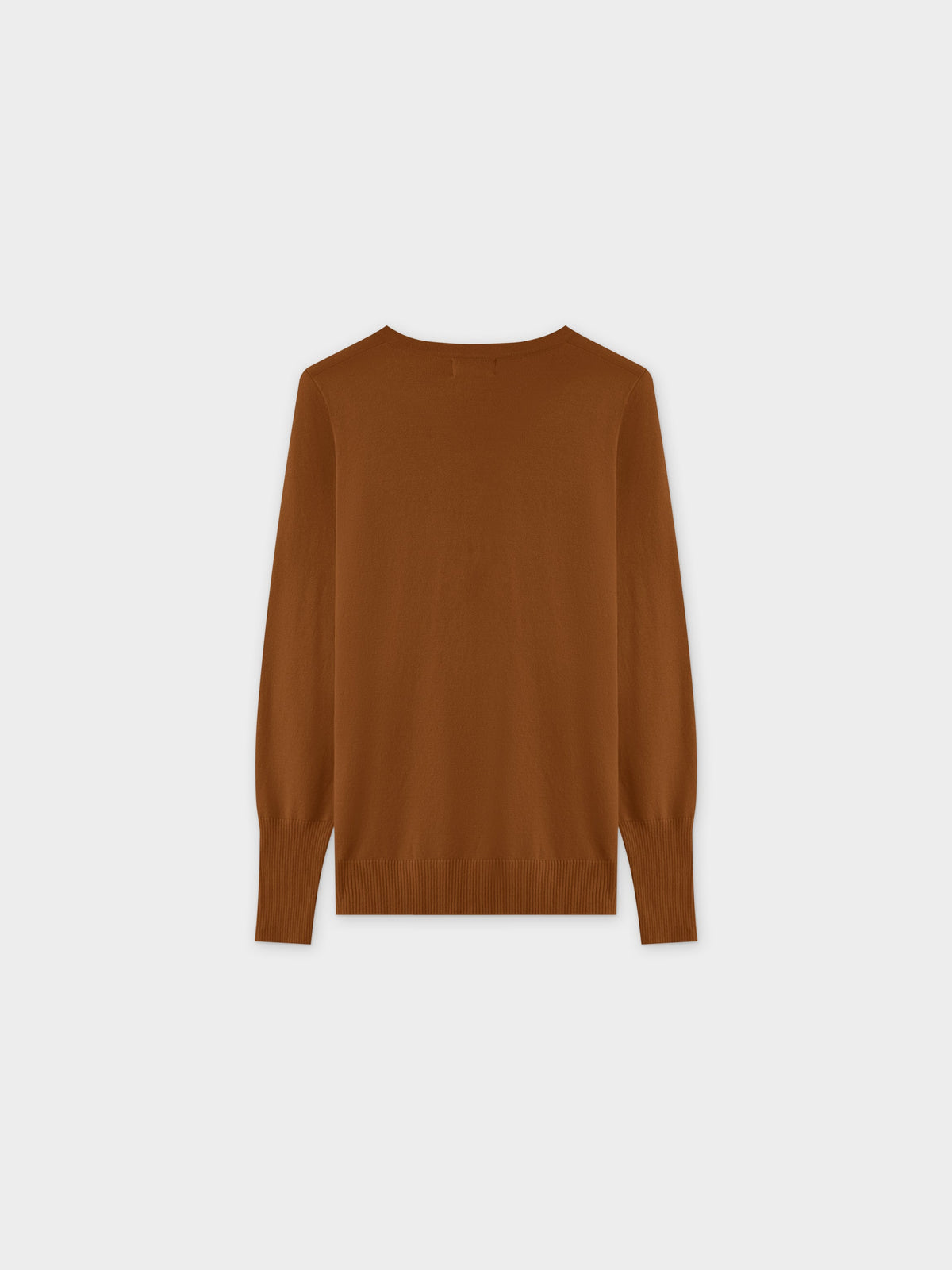 Basic Crew Sweater LS-Brown-1