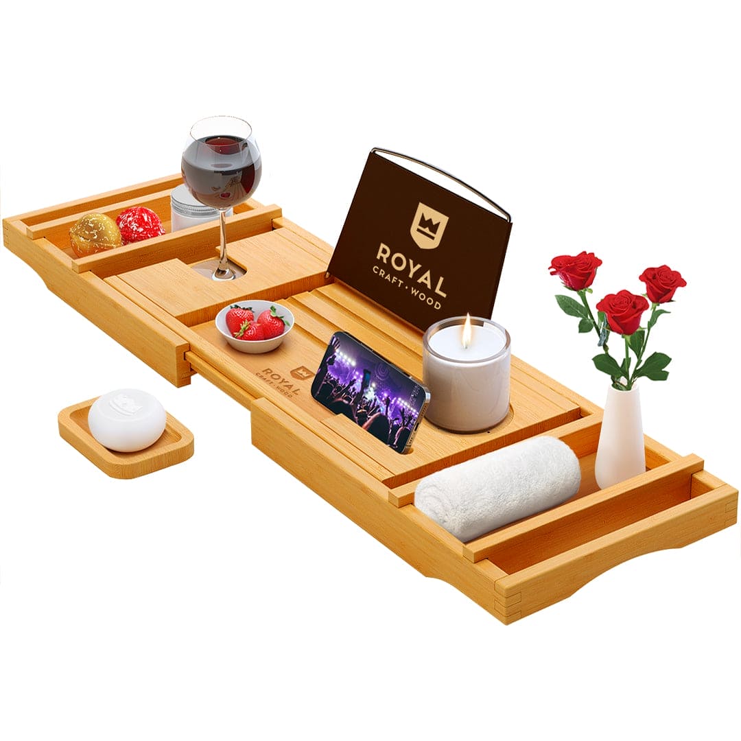 Bathtub Caddy Tray, Natural-0