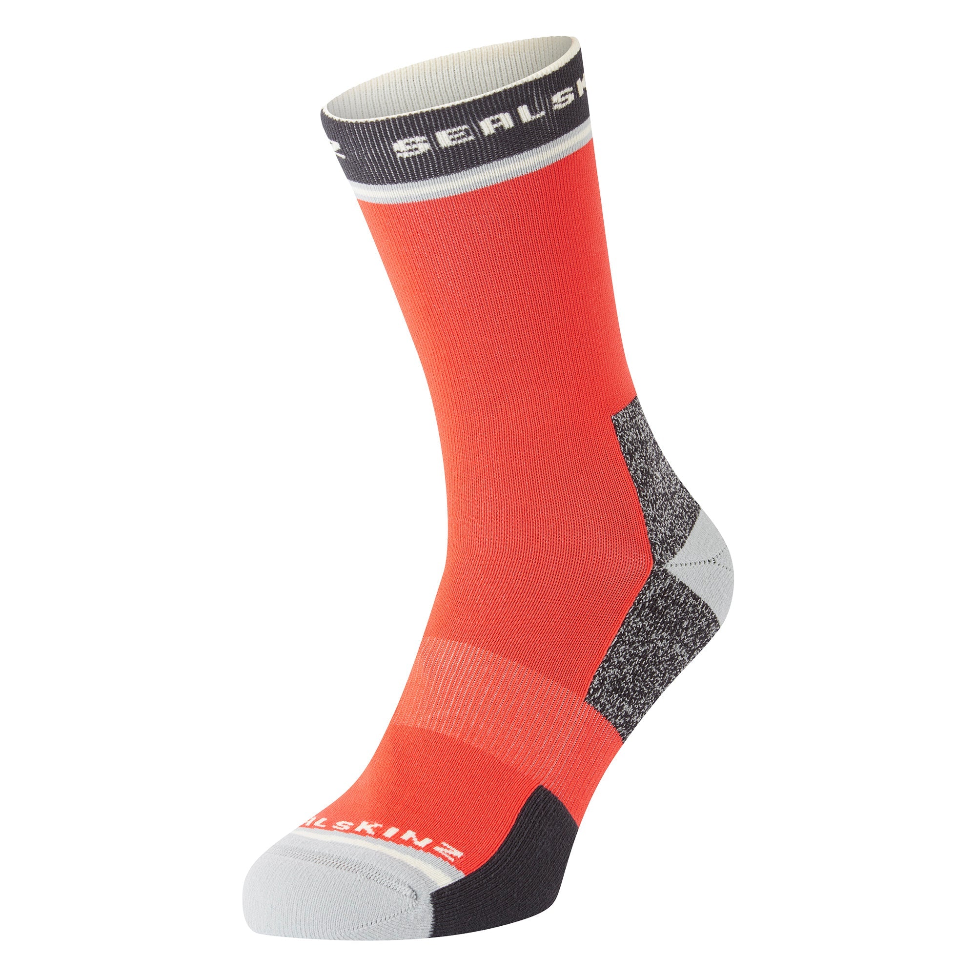 Anti blister mid length running socks for men and women featuring padded double layer construction