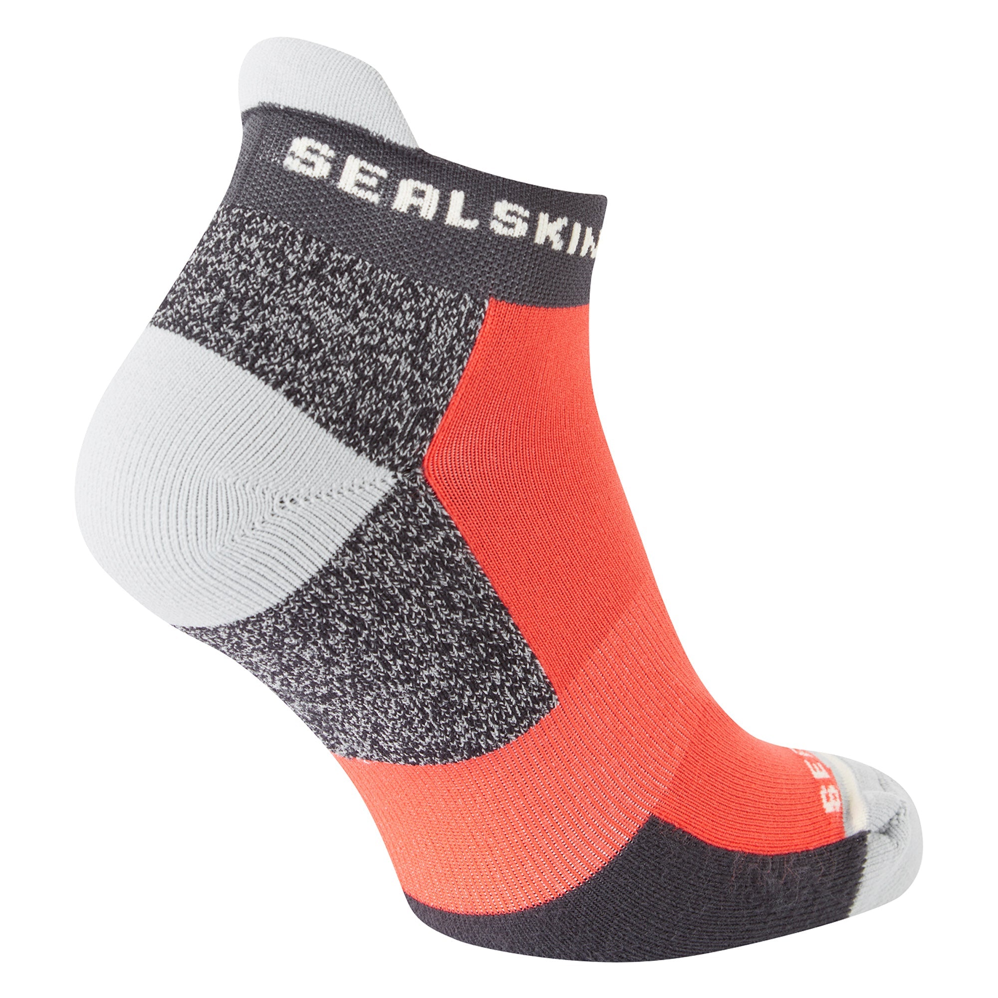Anti-blister anklet running socks in moisture-wicking fabric with double-layer construction and cushioned footbed — view 2