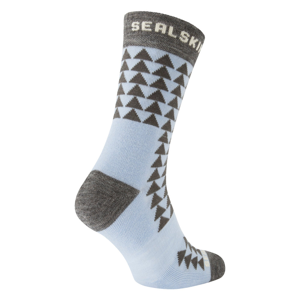 Merino wool mid length running socks with padded footbeds and ergonomic left right fit — view 2