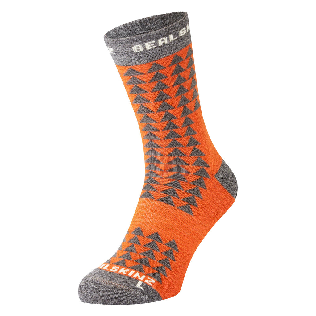 Merino wool mid length running socks with padded footbeds and ergonomic left right fit — view 5
