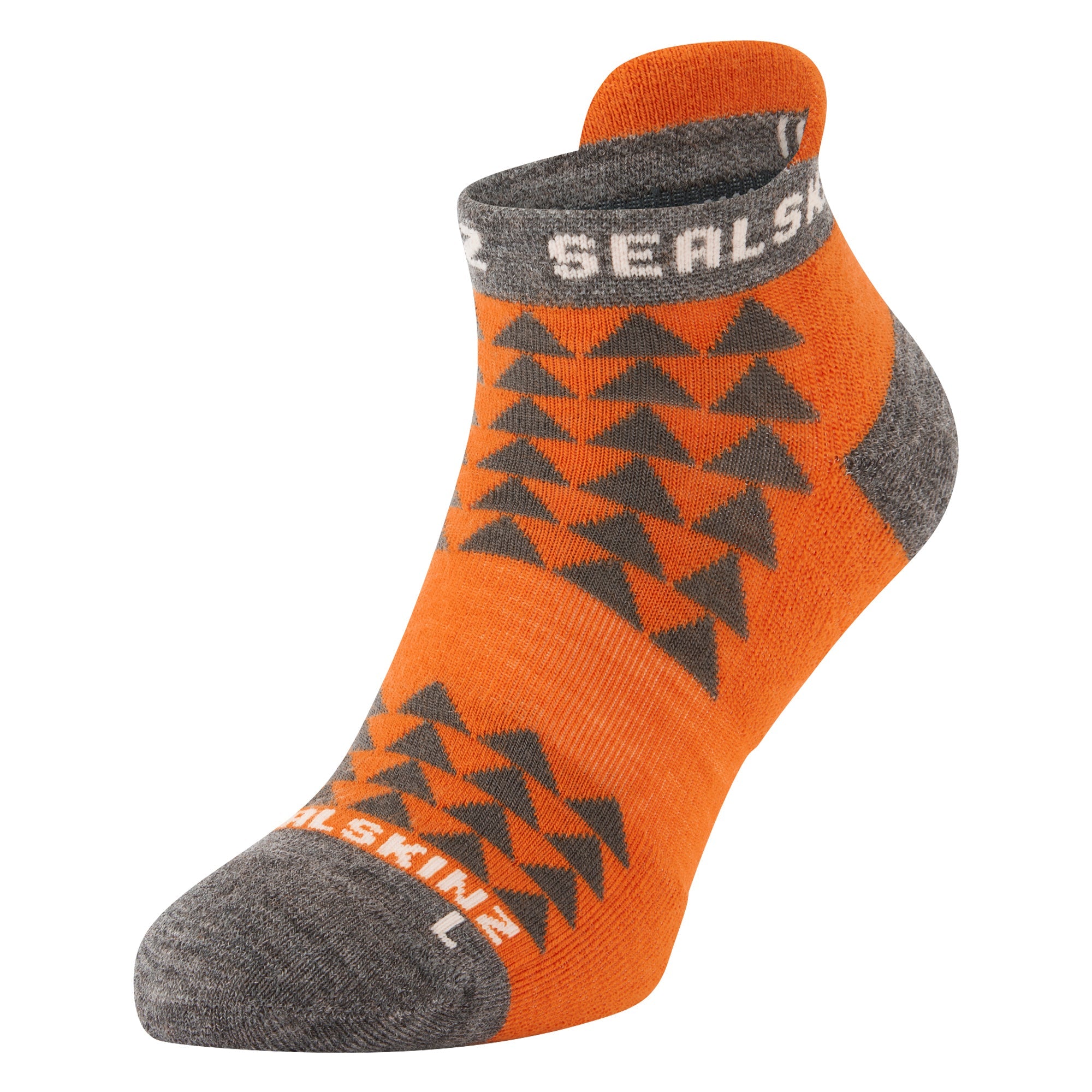 Pair of Merino wool anklet running socks with cushioned heel and ergonomic athletic design — view 5