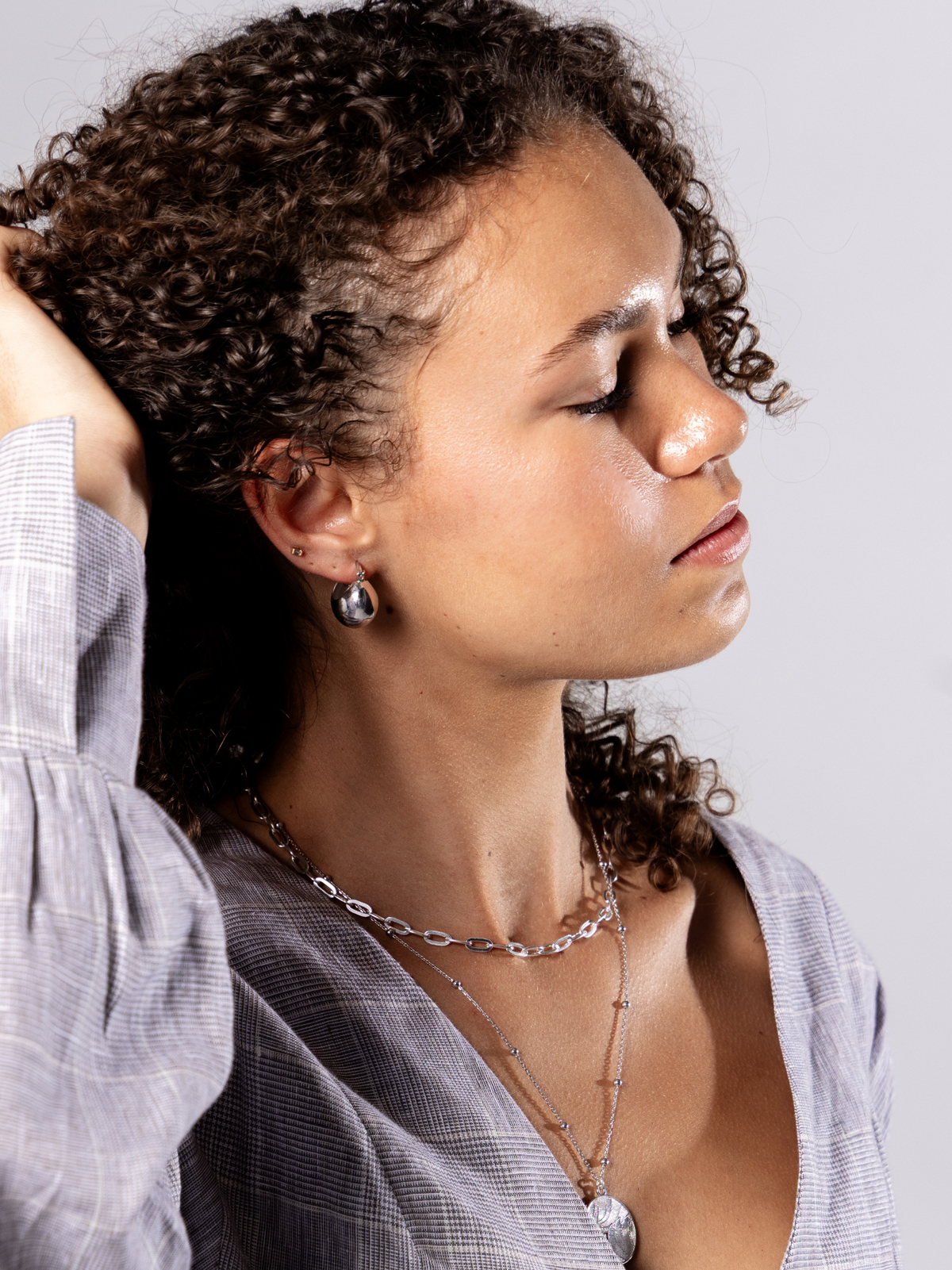 Sterling silver Hoop Earrings – Zadie | No More Nobody-2
