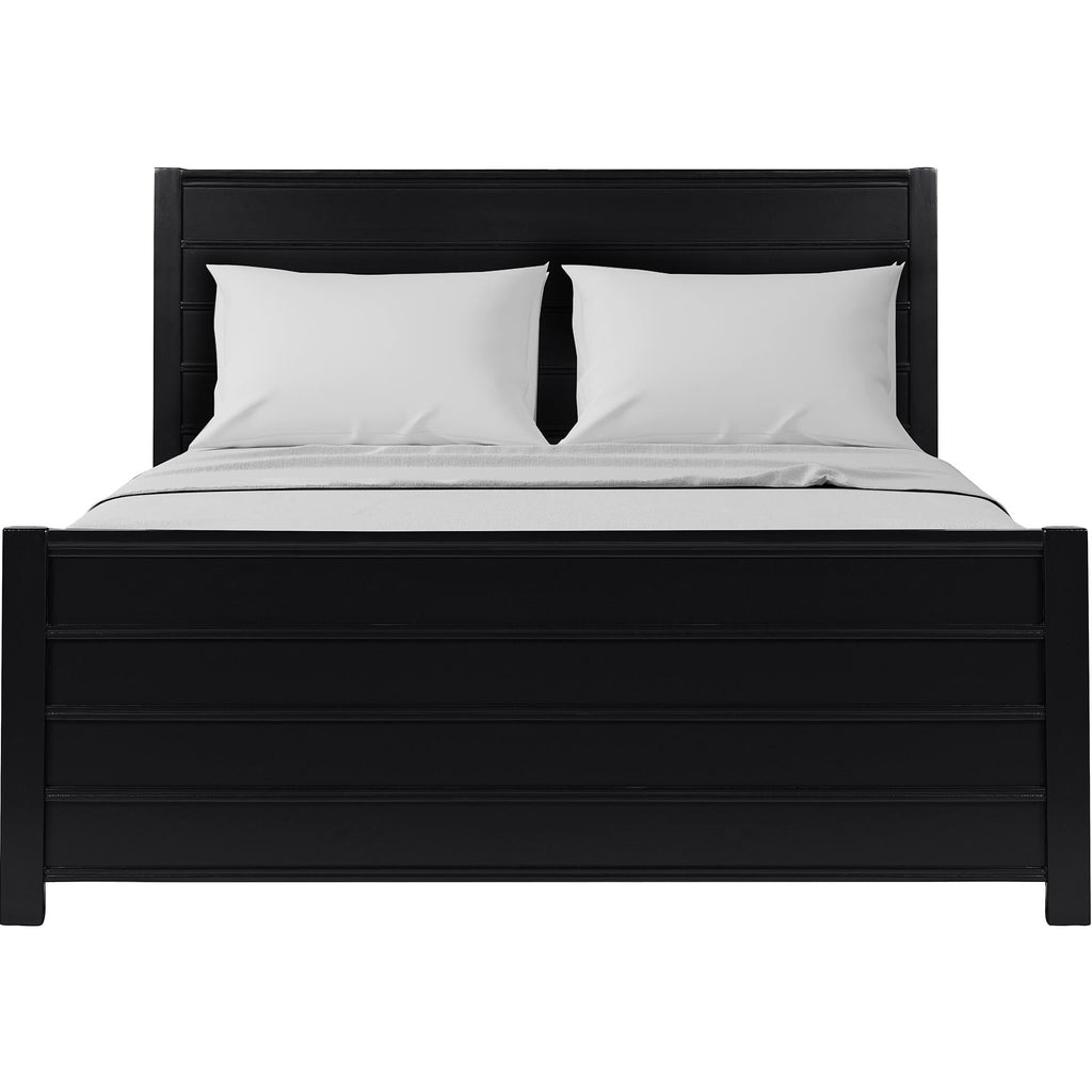 Caroline Pine Platform Bed with Paneled Headboard-5