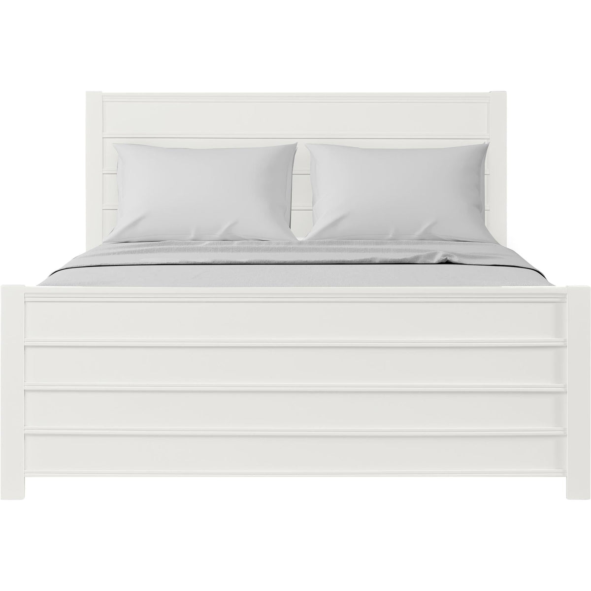 Caroline Pine Platform Bed with Paneled Headboard-7