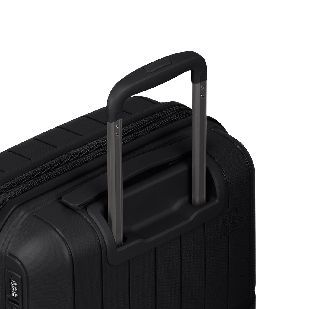 Bridgetown carry-on luggage, durable hard shell suitcase with smooth multi-directional wheels and telescopic handle — view 5