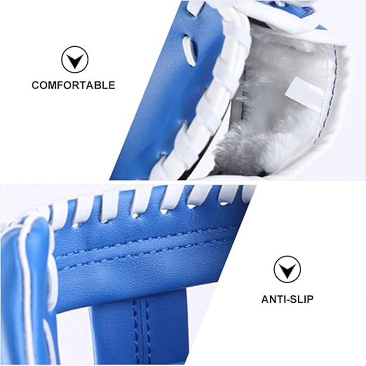 Thickened PU leather baseball and softball pitcher mitt for outdoor sports and field training — view 5