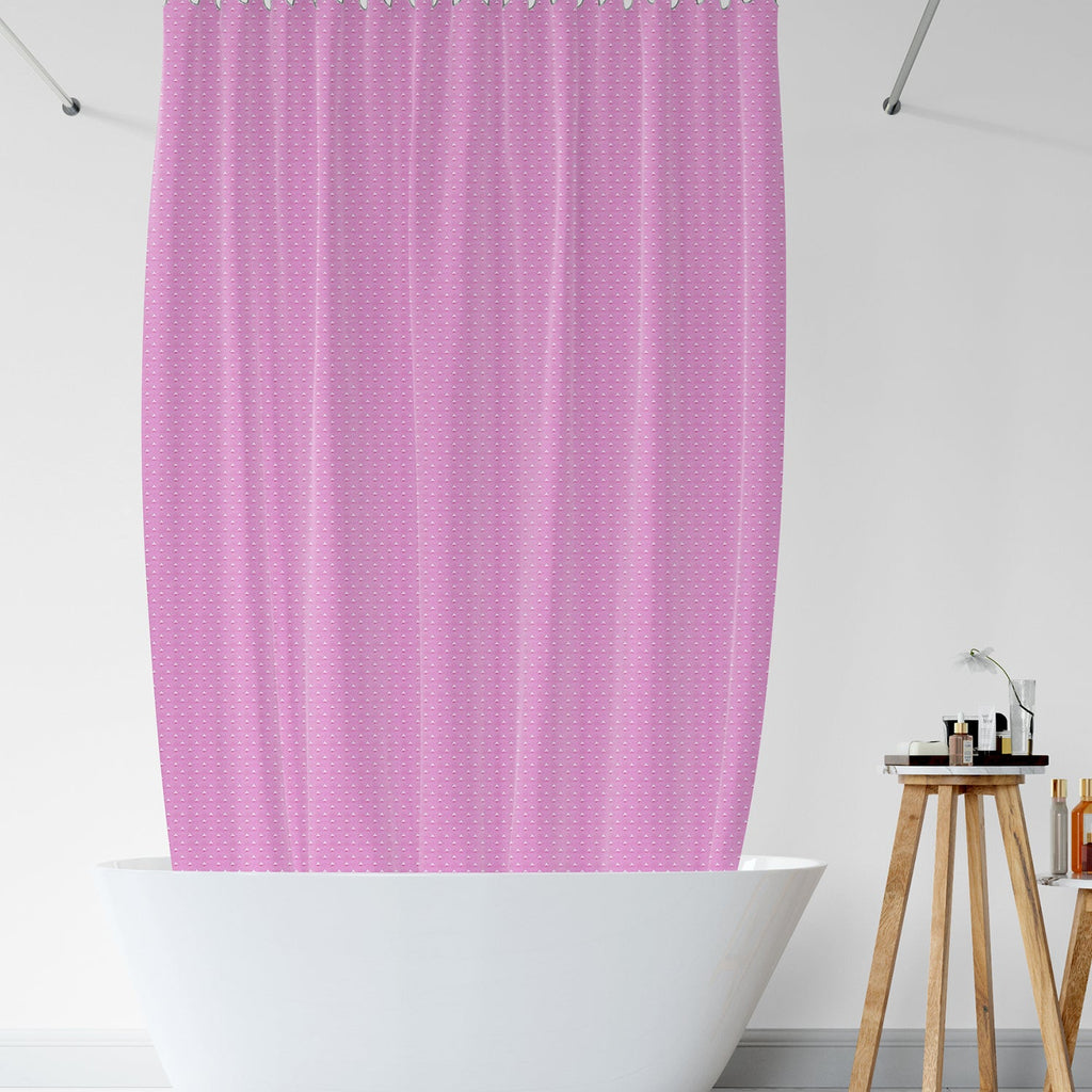 Solid EVA shower curtain in a modern bathroom, waterproof and mould-proof with hanging hooks — view 3