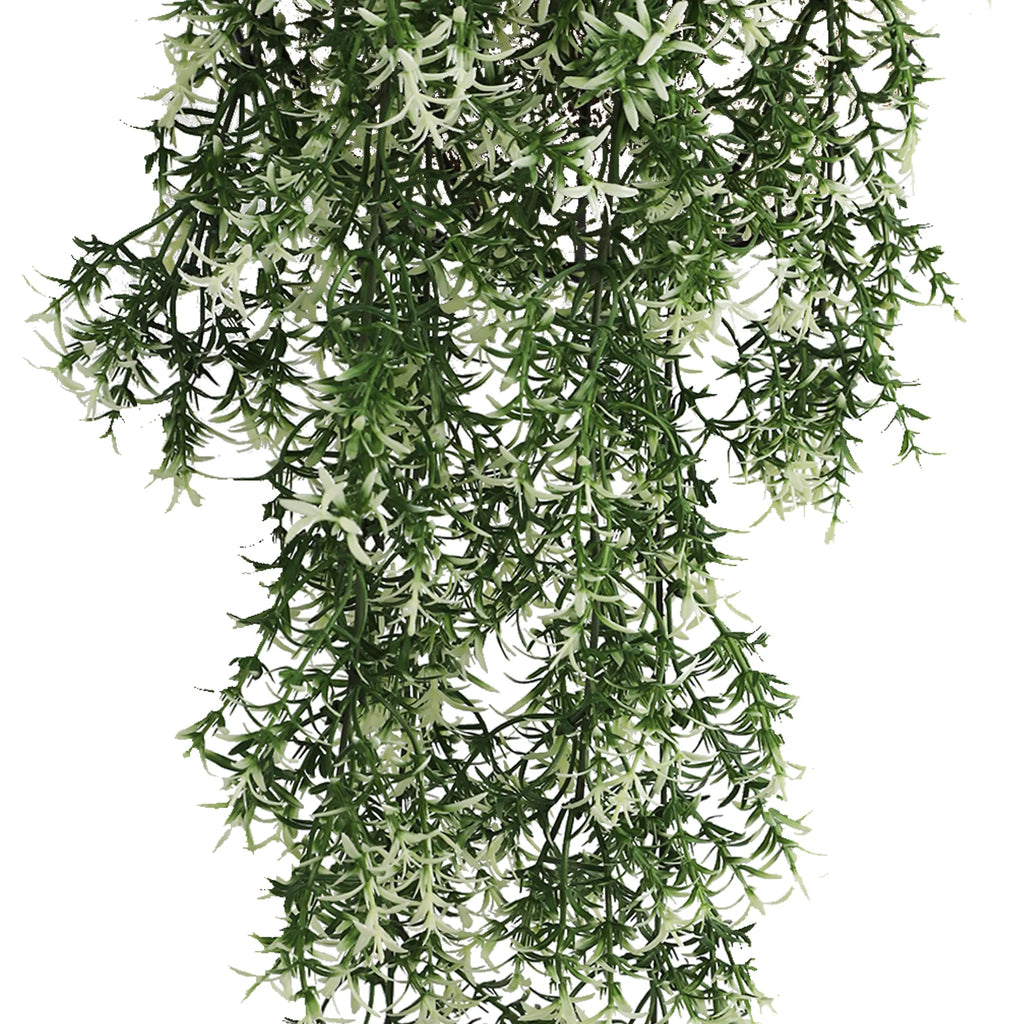 Star Jasmine Vine Artificial Hanging Plant 7.8×30in – NFPA 701 Certified – UV Resistant-3