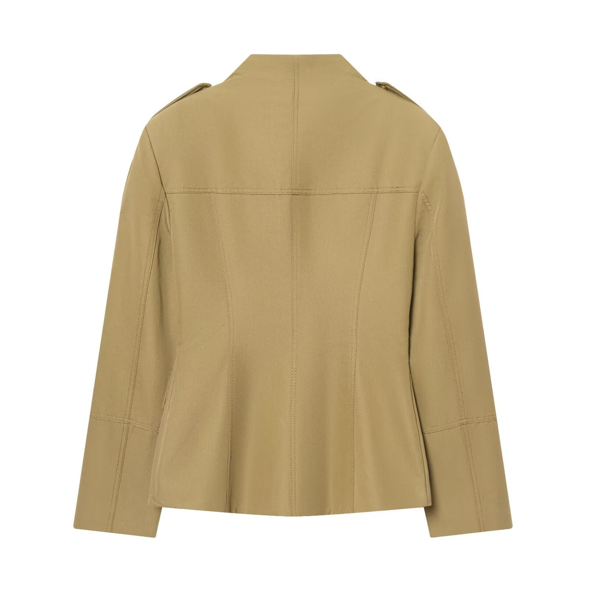 Women's Jacket Beige Khaki Safari Utility BYMANYC ® New York SOHO SAFARI FIELD MILITARY JACKET - New Collection-2