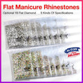 1440 clear glass flat back rhinestones for sparkling professional DIY nail art and versatile