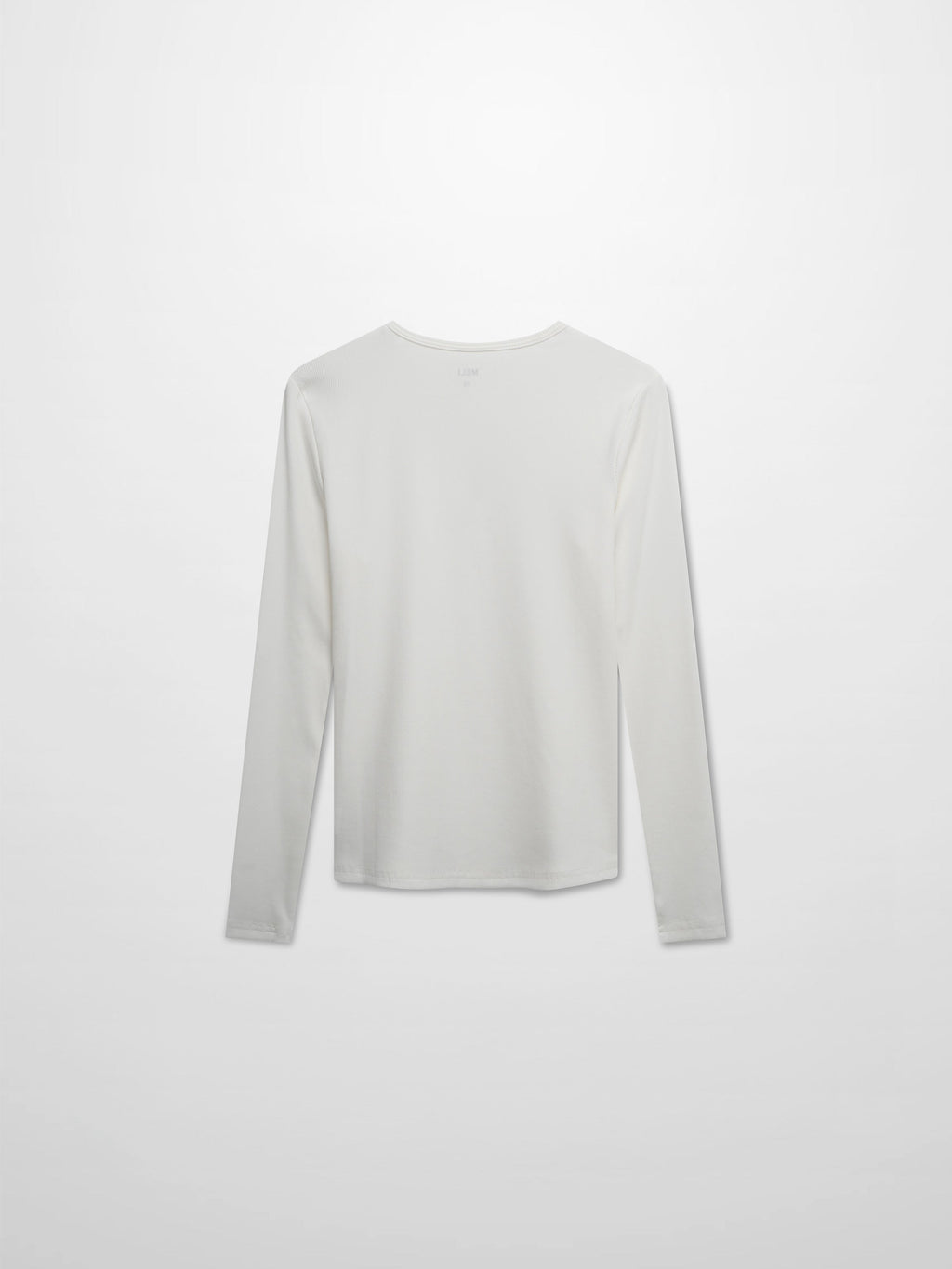 Soft Ribbed High V Tee-White-2