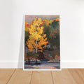 'Pine Cove' Landscape I 16x24 Art Print Wooden Framed I Artwork by American Artist Barbara Cleary-0