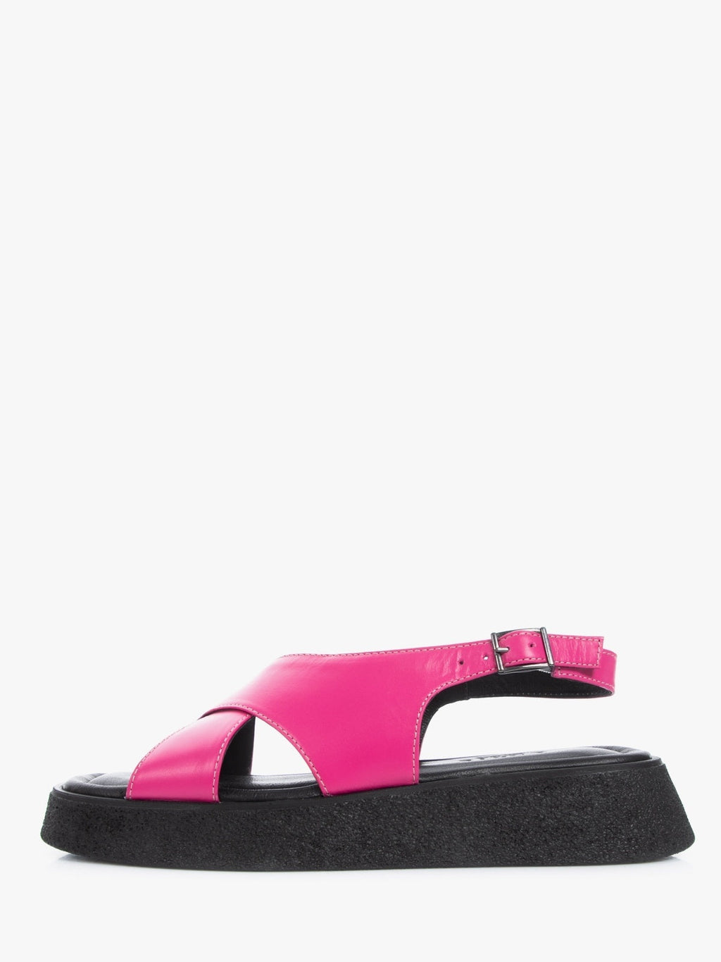 Women's pink genuine leather summer sandals by L'ARTE MILANO featuring a durable synthetic sole