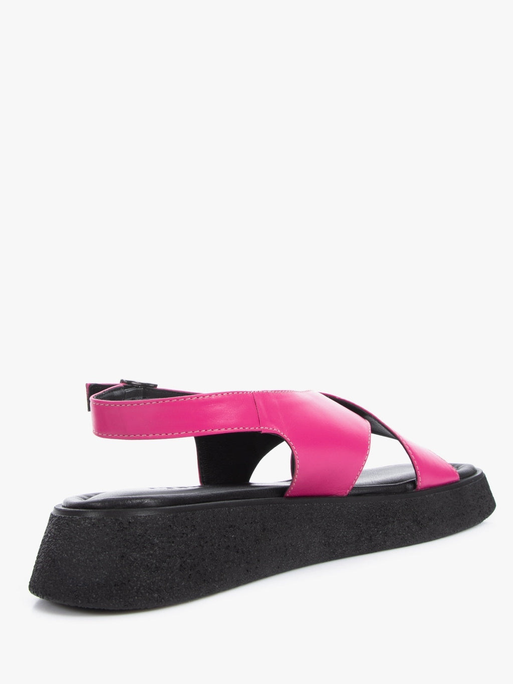 Women's pink genuine leather summer sandals by L'ARTE MILANO featuring a durable synthetic sole — view 3