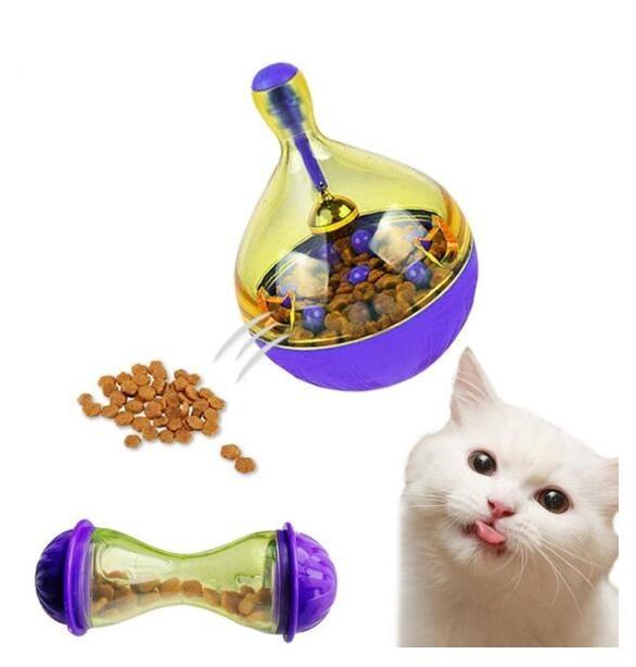 SmartPaw interactive treat dispenser for cats durable plastic puzzle toy in a playful bone shape — view 2